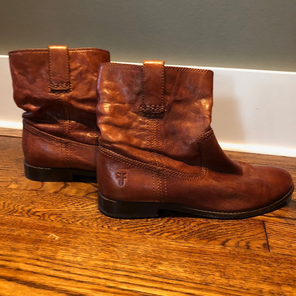 Frye Brown Ankle Boots
